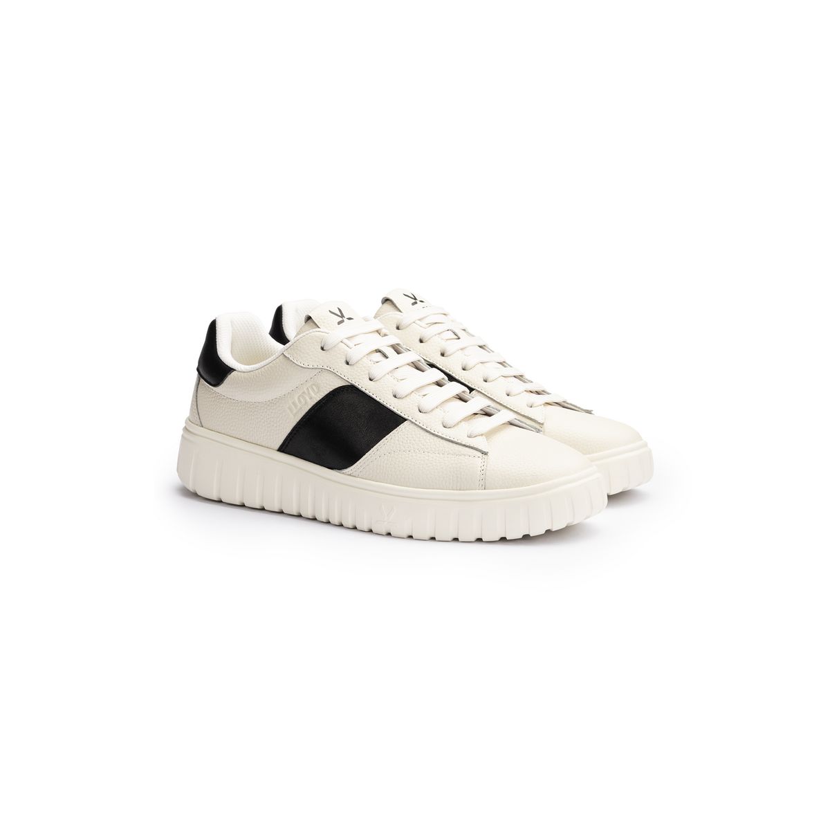 Minimalistische Leder-Low-Top-Sneaker