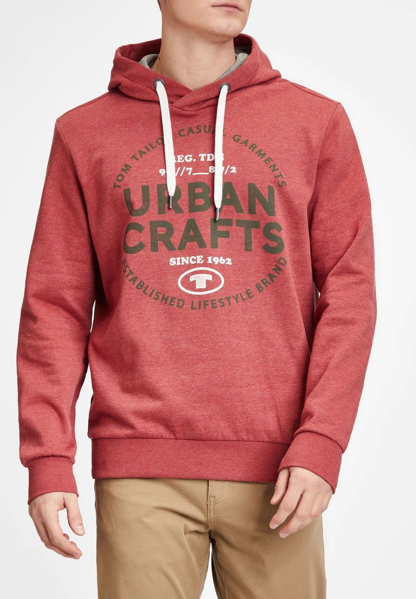 Hoodie mit Grafikprint aus Baumwollmischung