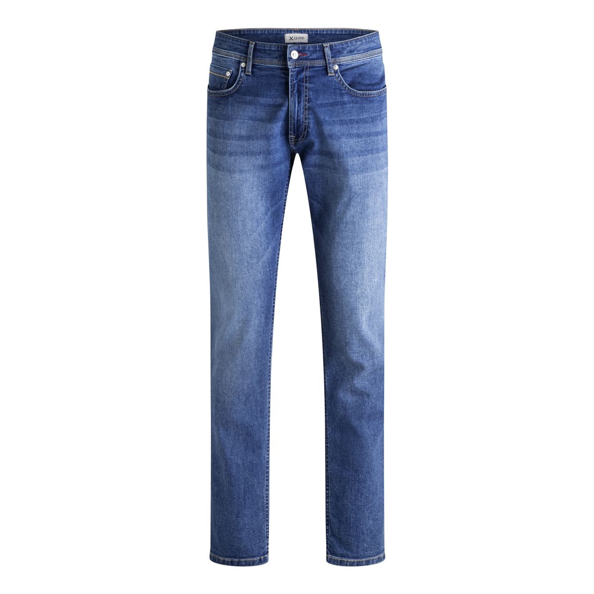 Klassische Denim-Jeans mit geradem Bein