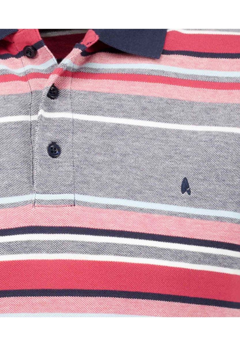 Gestreiftes Baumwoll-Poloshirt