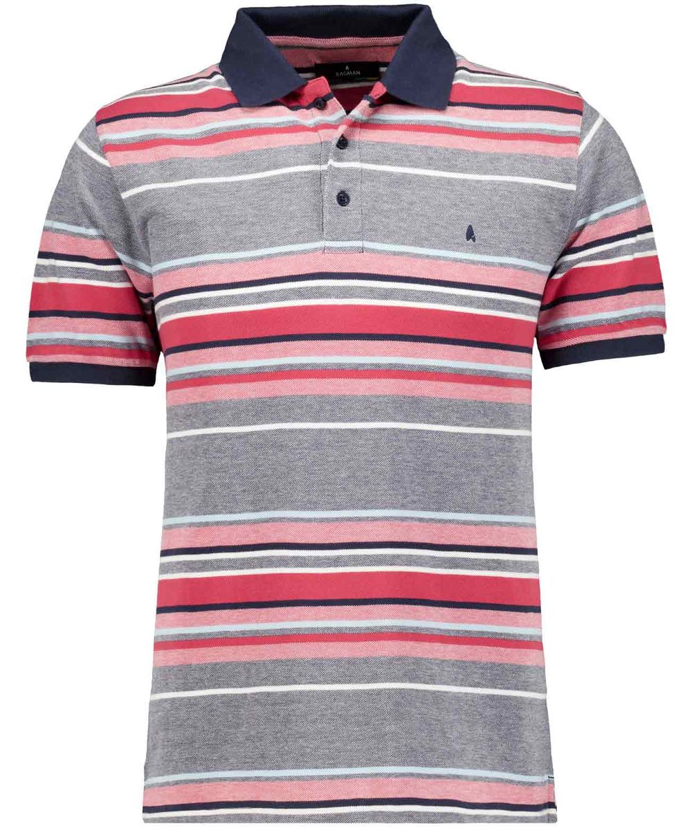 Gestreiftes Baumwoll-Poloshirt