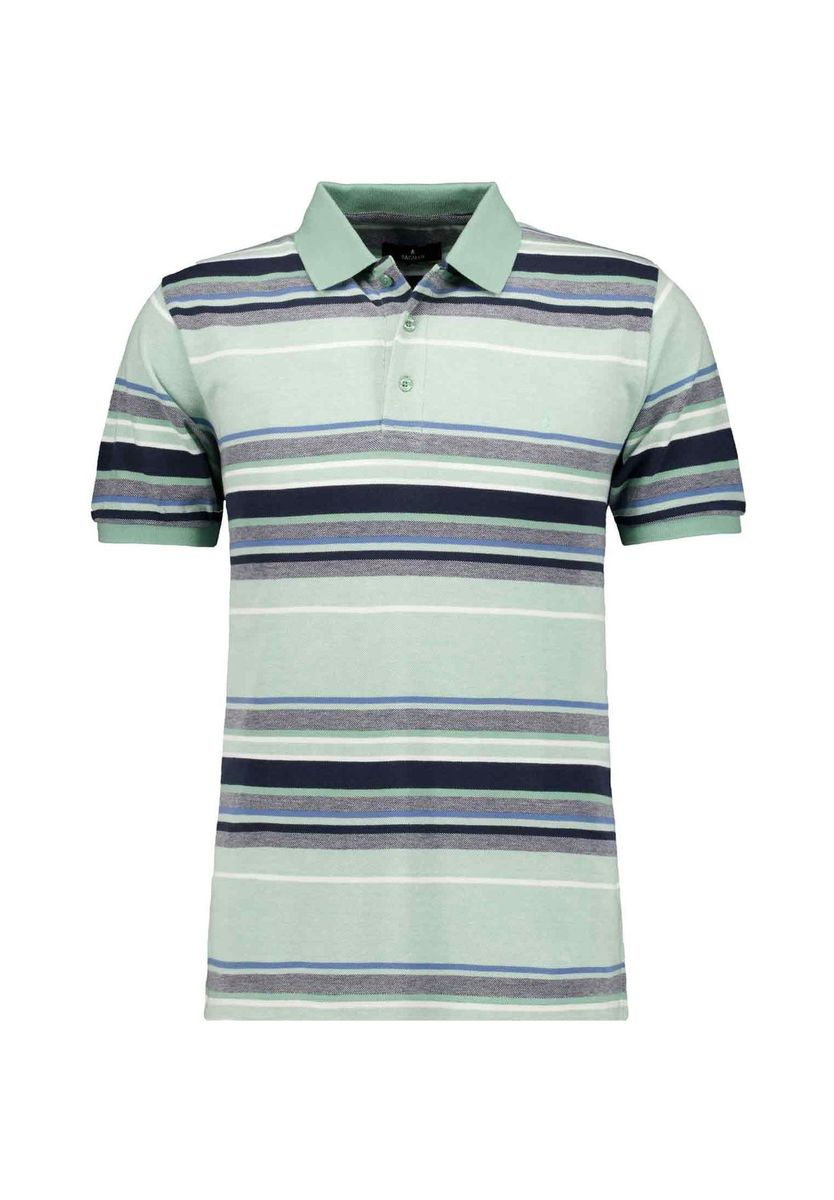 Gestreiftes Baumwoll-Poloshirt lässig