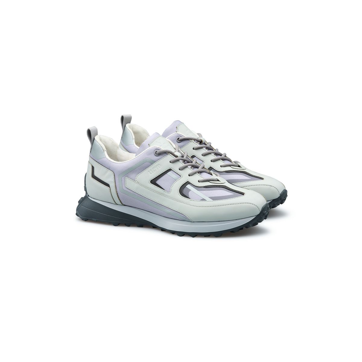 Moderne Material-Mix Low-Top Sneaker