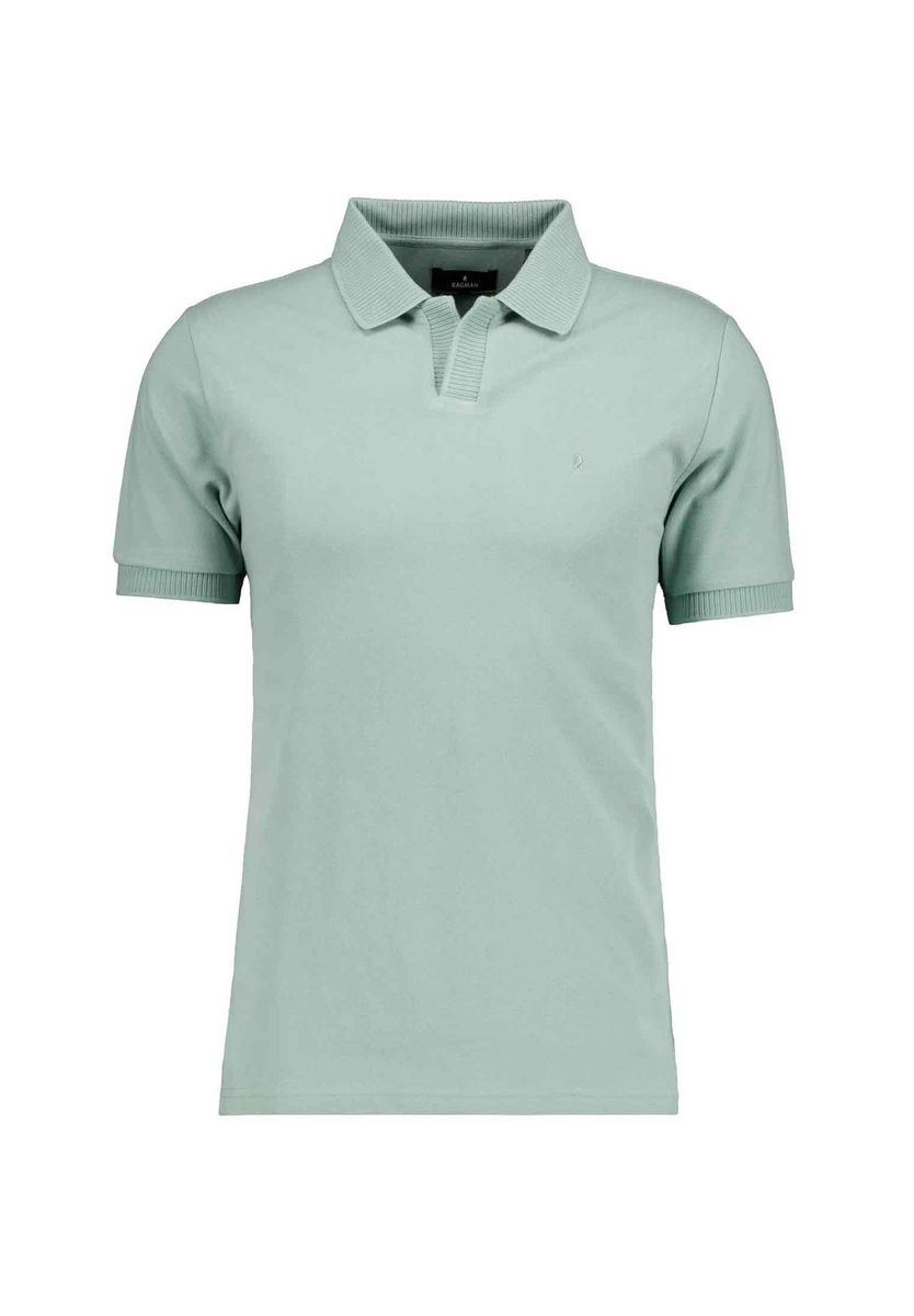 Modernes Piqué-Resortkragen-Polohemd