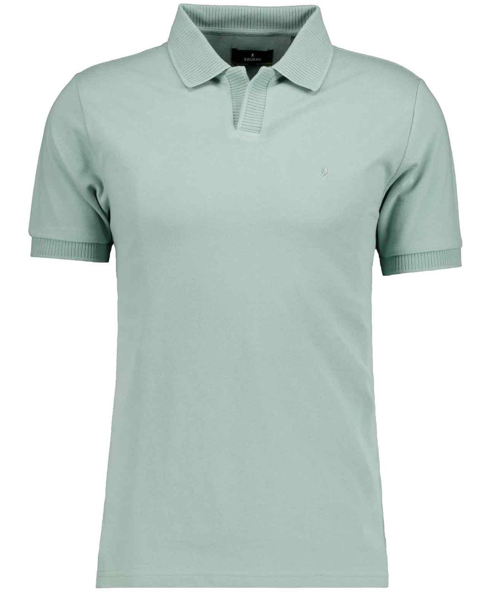 Piqué-Baumwolltop im Resort-Stil