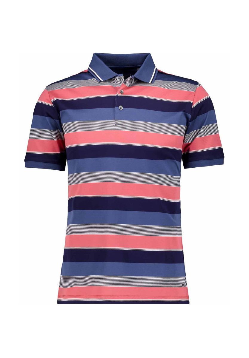 Gestreiftes, mercerisiertes Baumwoll-Poloshirt