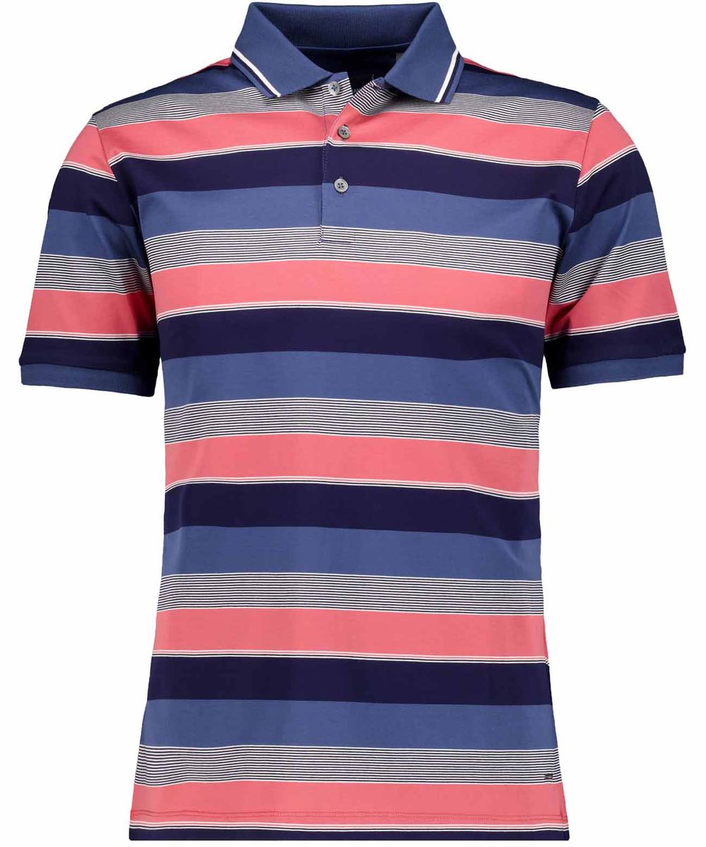 Gestreiftes Poloshirt aus mercerisierter Baumwolle