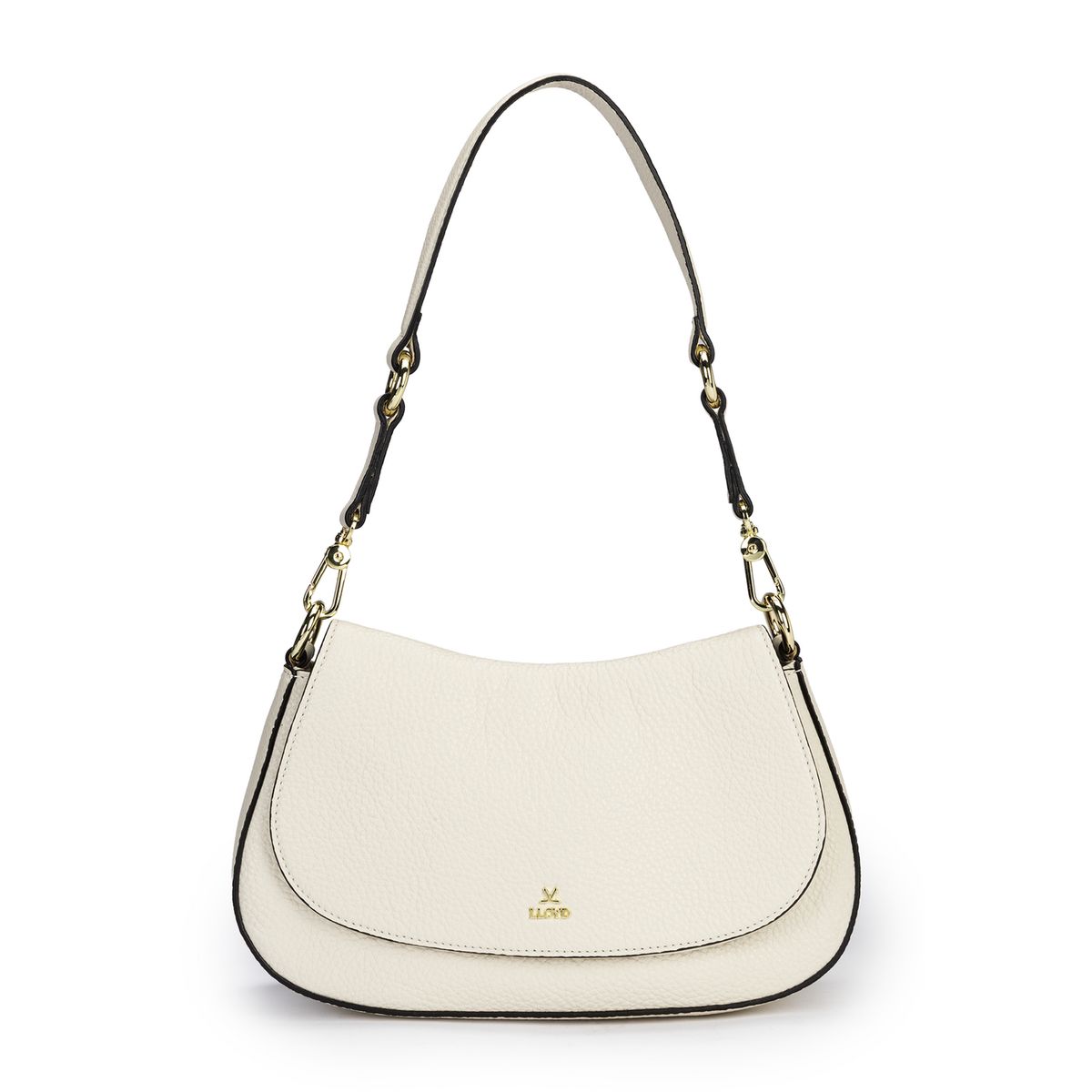 Elegante Satteltasche aus genarbtem Leder