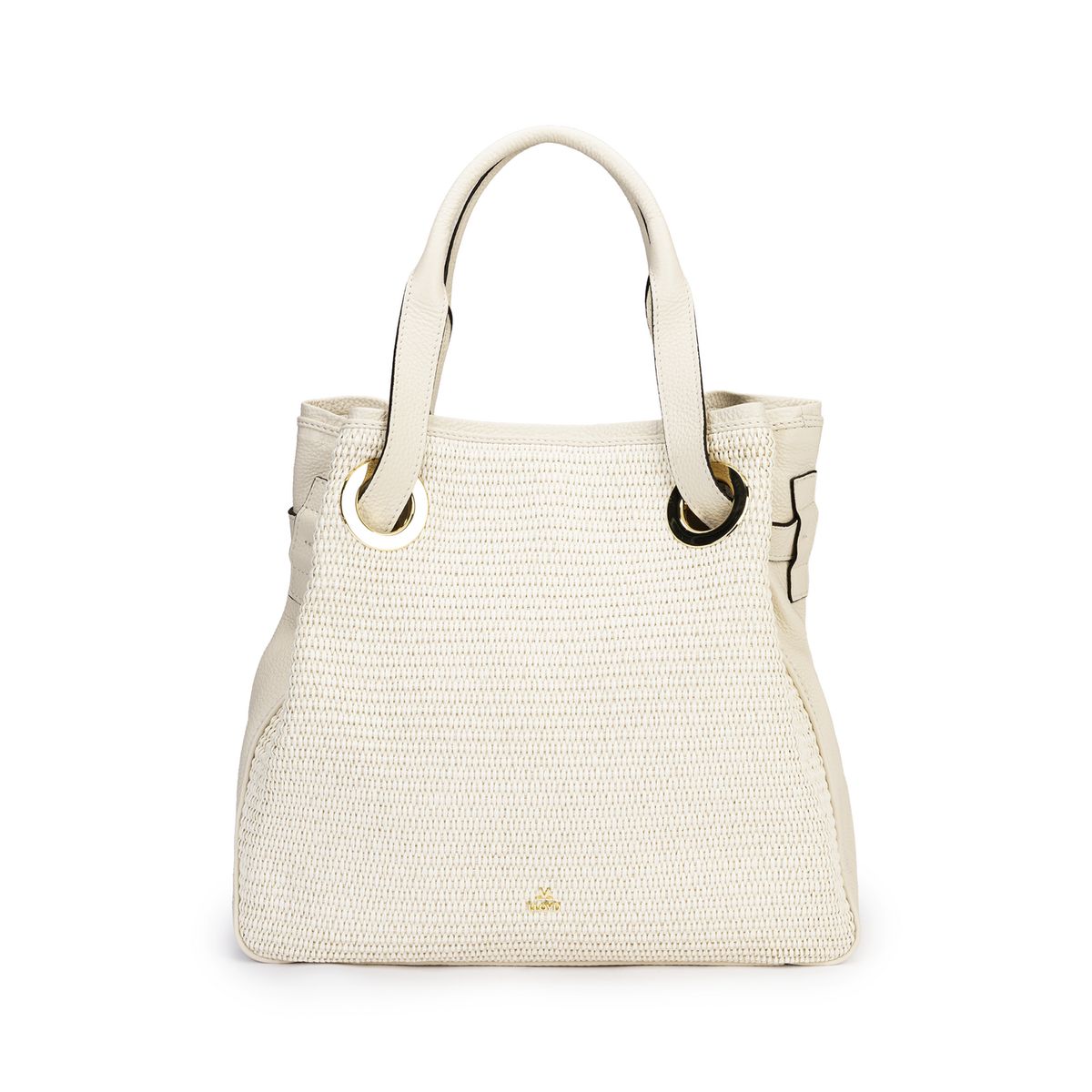 Strukturierte Shopper-Tasche aus Leder
