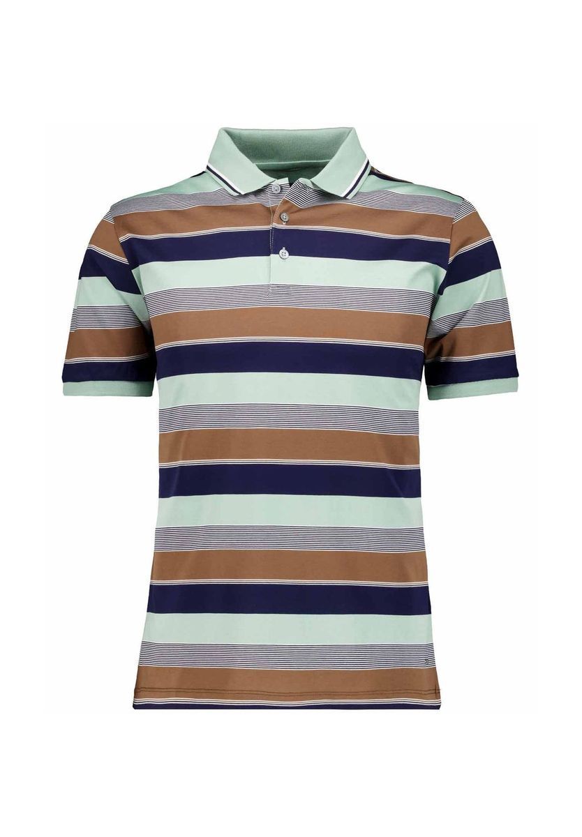 Gestreiftes Poloshirt aus merzerisierter Baumwolle