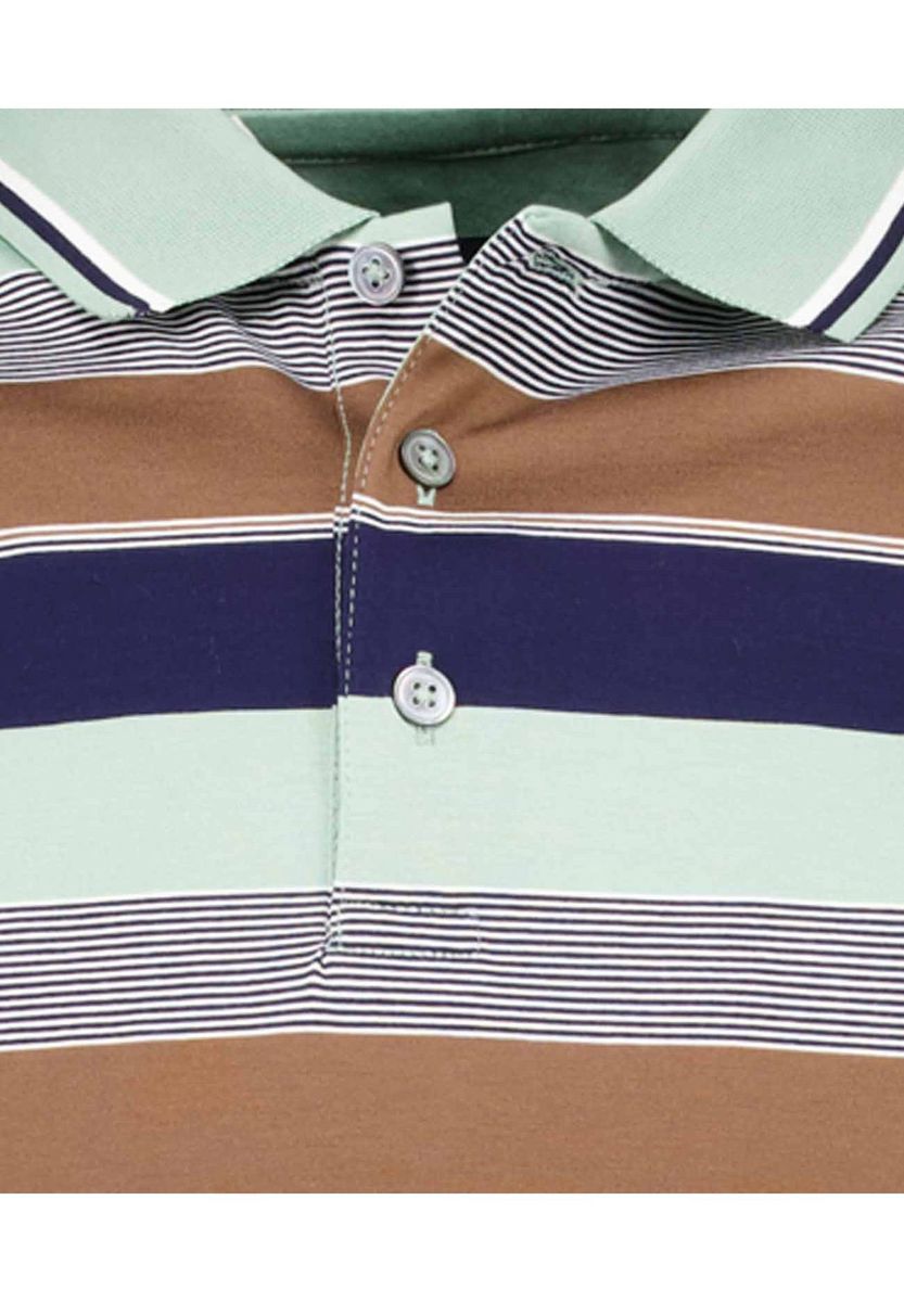 Gestreiftes Poloshirt aus merzerisierter Baumwolle