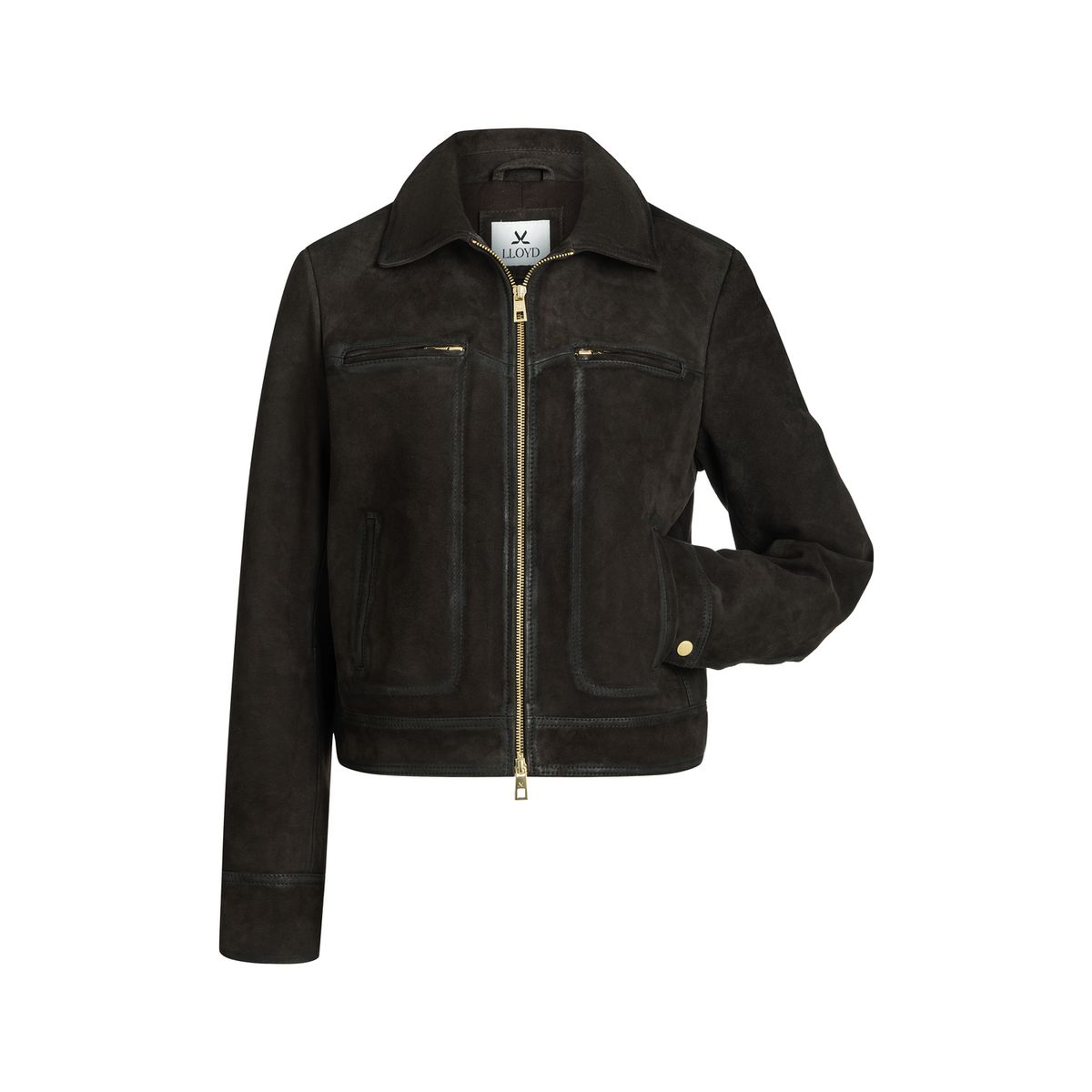 Zeitlose Raulederjacke mit Kragen