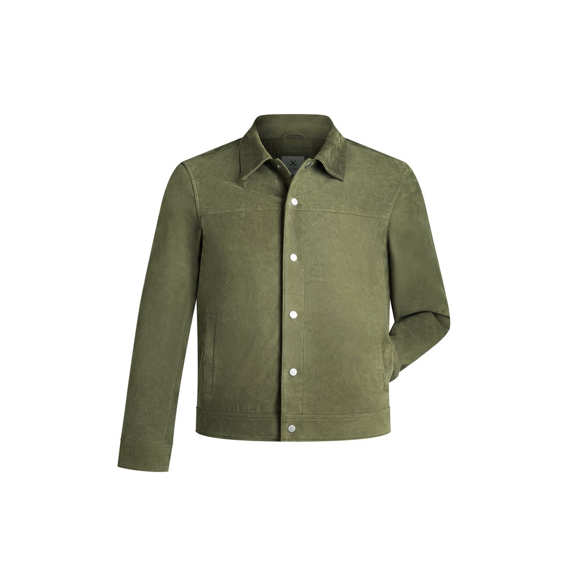 Klassische Wildleder Trucker-Jacke