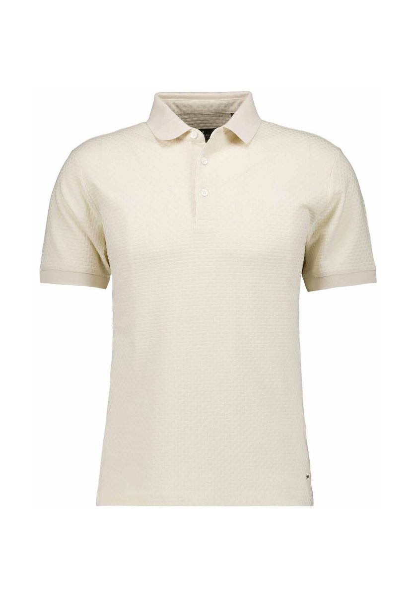 Polohemd aus strukturiertem Baumwoll-Jacquardstrick