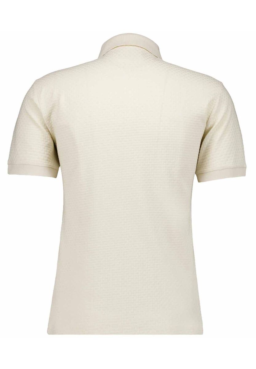 Polohemd aus strukturiertem Baumwoll-Jacquardstrick