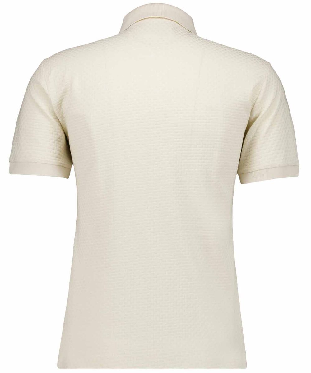 Polohemd aus strukturiertem Baumwoll-Jacquardstrick