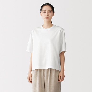 Boxiges Bio-Baumwollshirt mit Cool-Touch