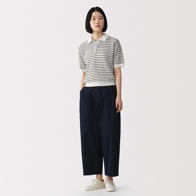 Poloshirt aus High-Twist-Strick