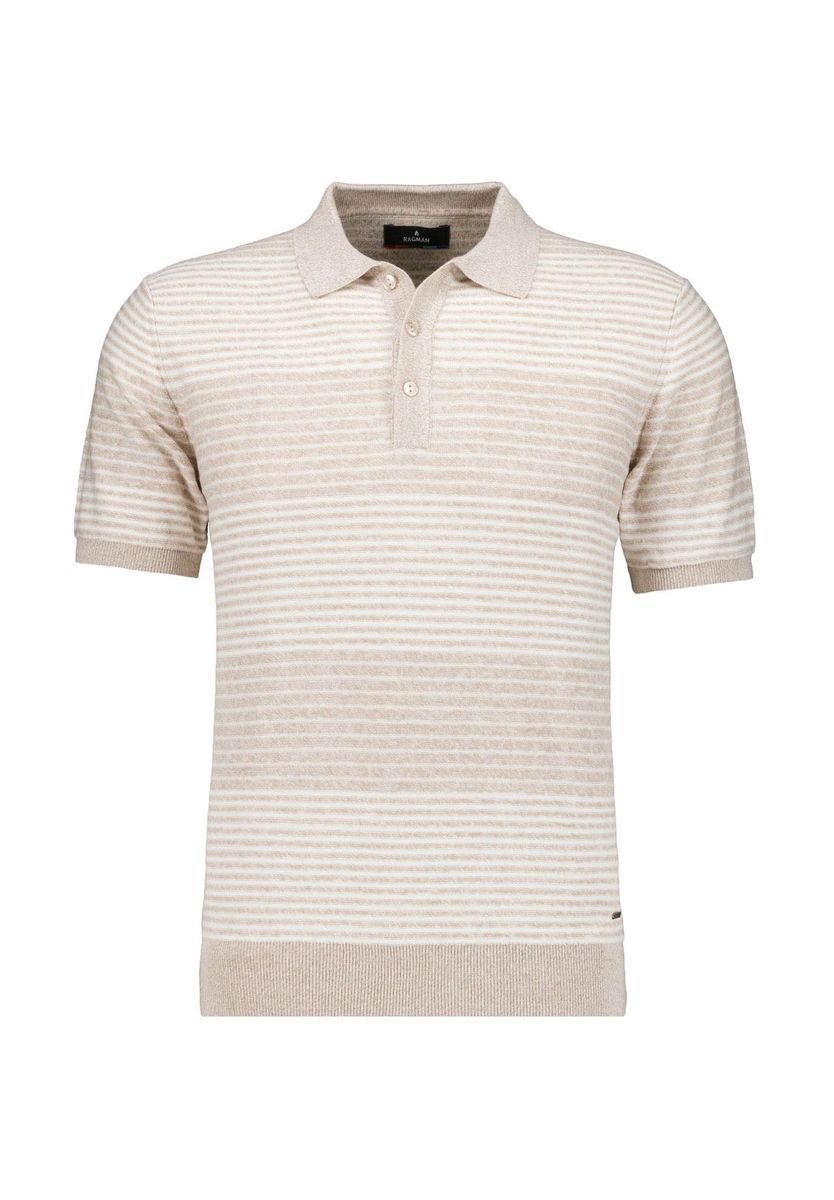 Gestreiftes Strick-Poloshirt