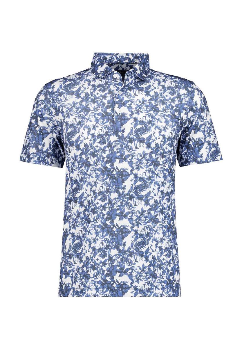 Kurzarm Poloshirt mit Blumendruck