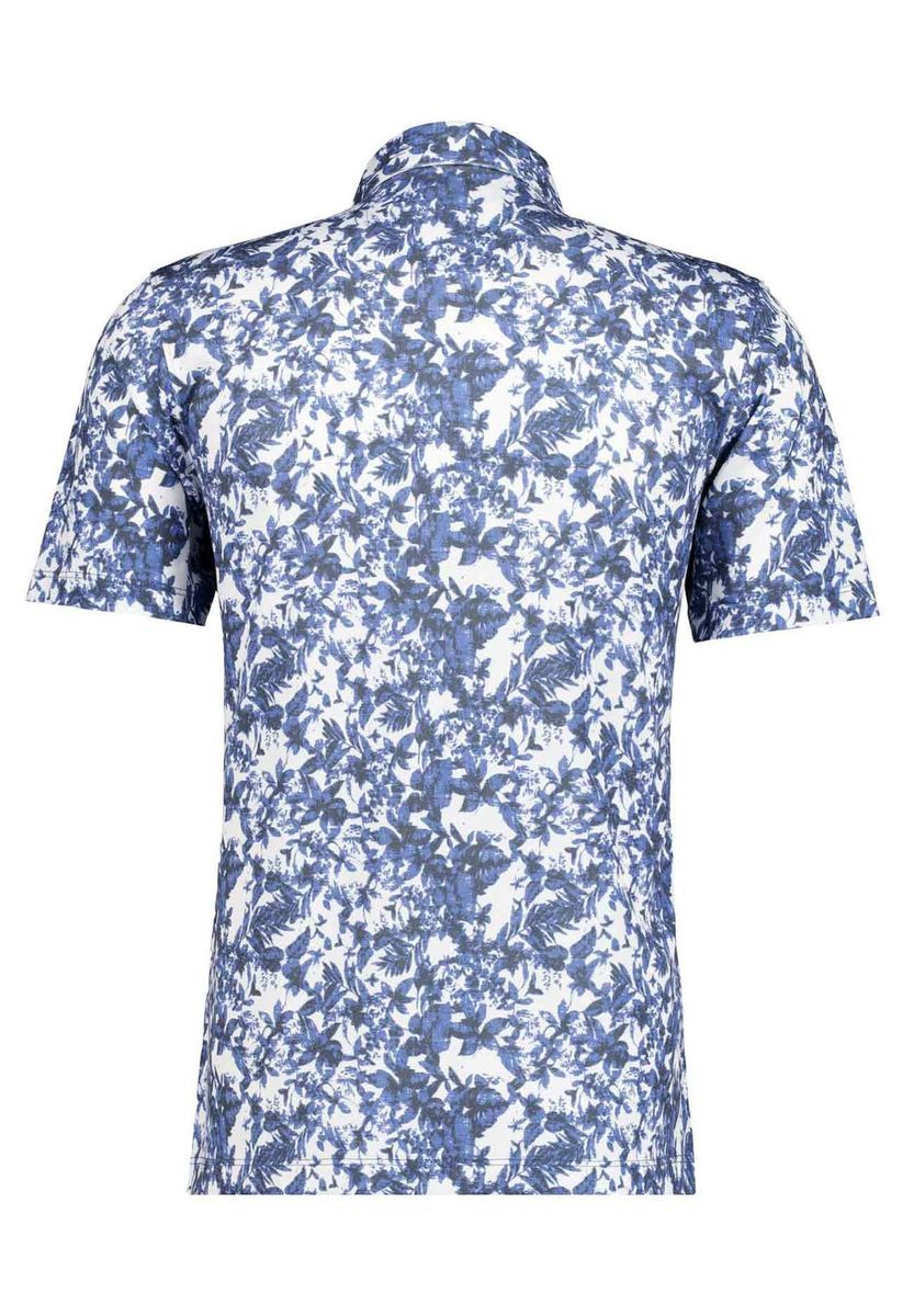 Kurzarm Poloshirt mit Blumendruck