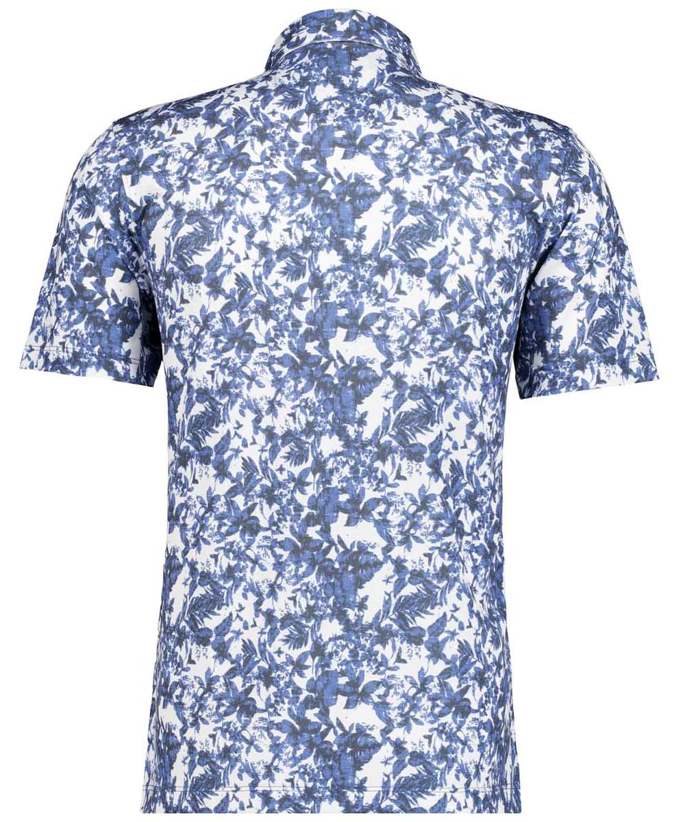 Kurzarm Poloshirt mit Blumendruck