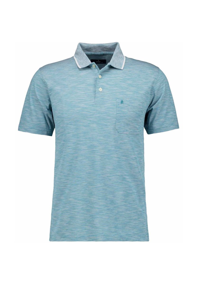 Herren Gestreiftes Softknit Poloshirt