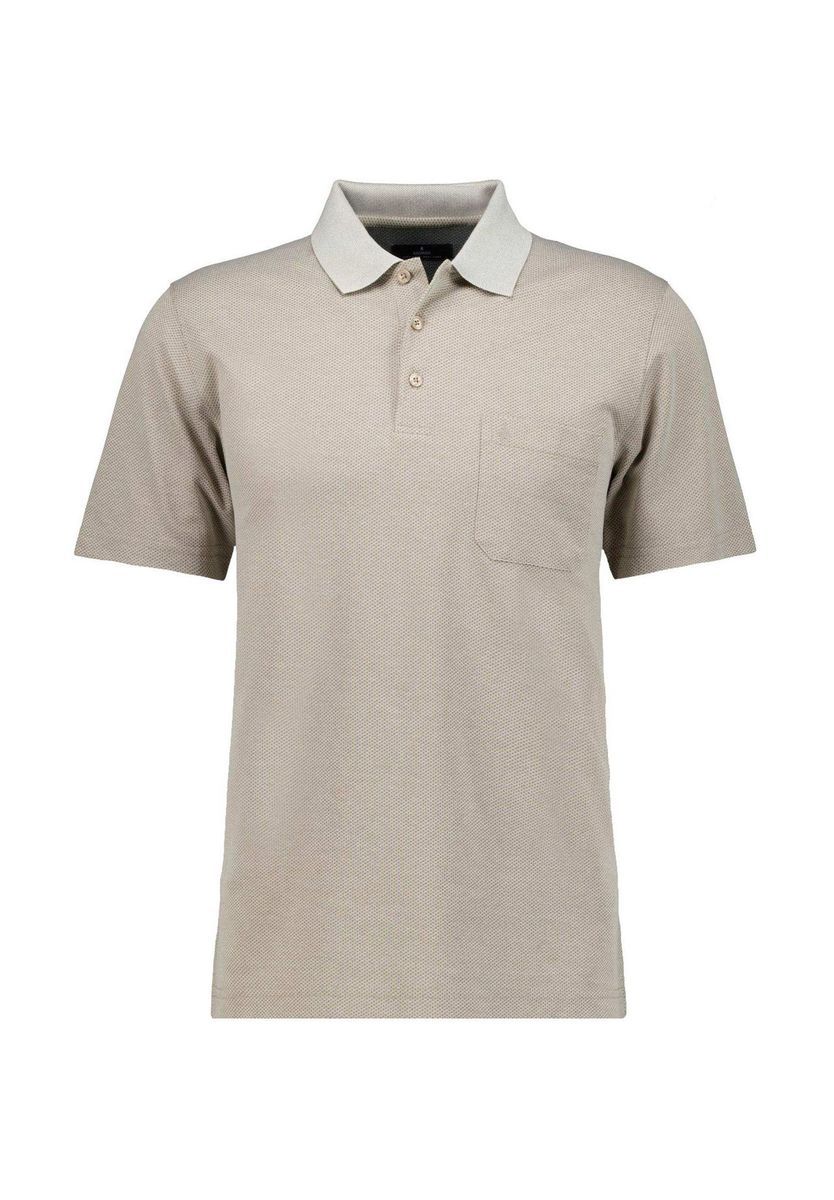 Klassisches strukturiertes Poloshirt mit Tasche