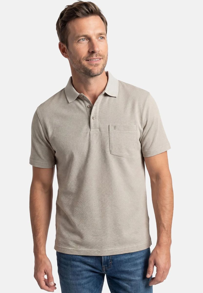 Softknit-Poloshirt mit Brusttasche
