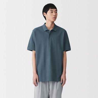 Poloshirt aus gewaschenem Baumwoll-Piqué