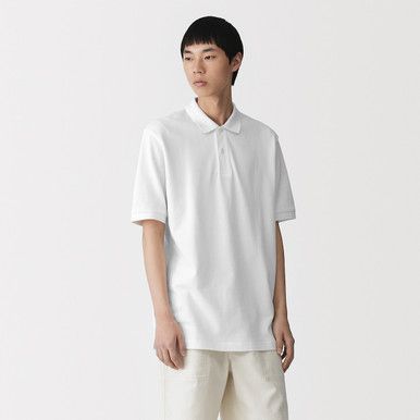 Lässiges Poloshirt aus gewaschenem Piqué