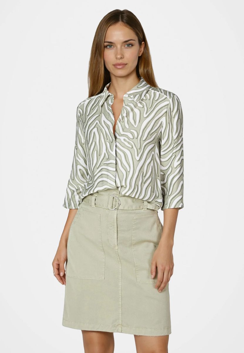 Leichte Bluse mit Grafik-Print