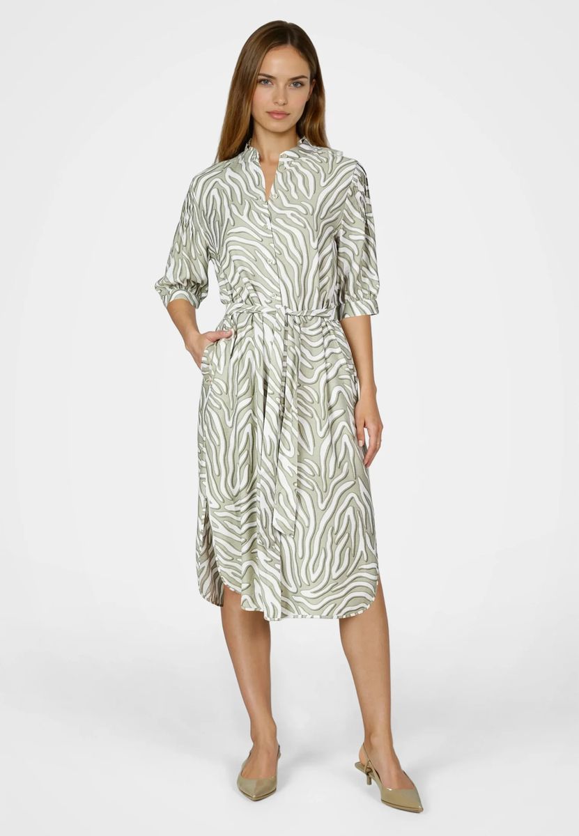 Midi-Kleid mit Zebra-Print