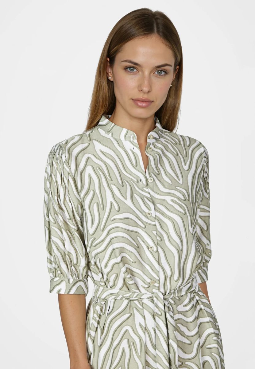 Midi-Kleid mit Zebra-Print