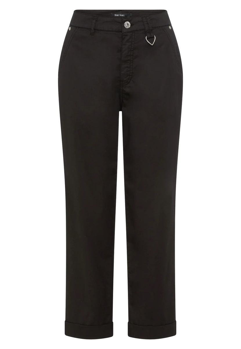 Chinohose mit Beinaufschlag