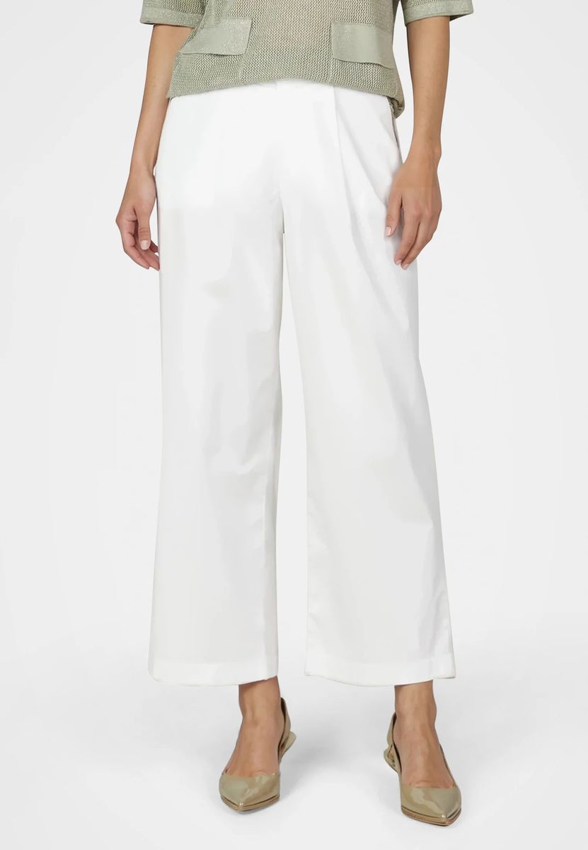 Weite Baumwollhose mit Gürtel