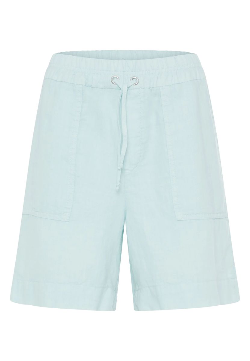 Lässige Leinenshorts mit Kordelzug