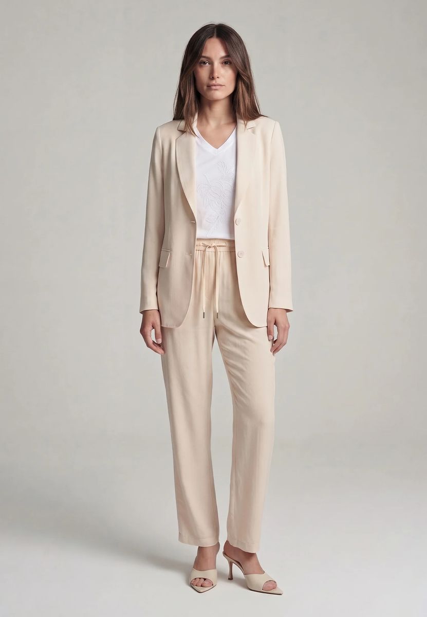 Entspannte Cargo-Hose aus Shiny-Twill
