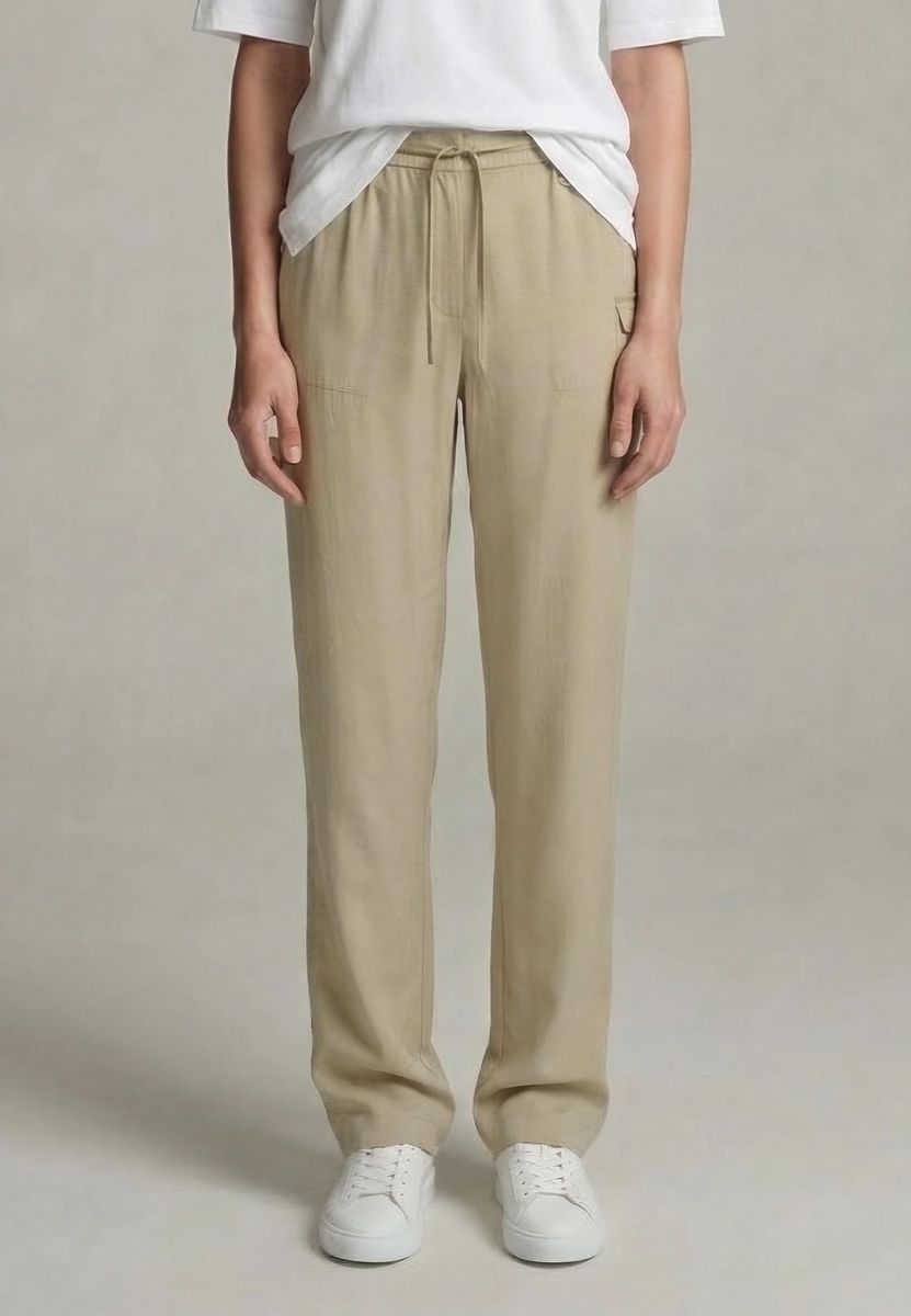 Fließende Shiny-Twill Cargohose