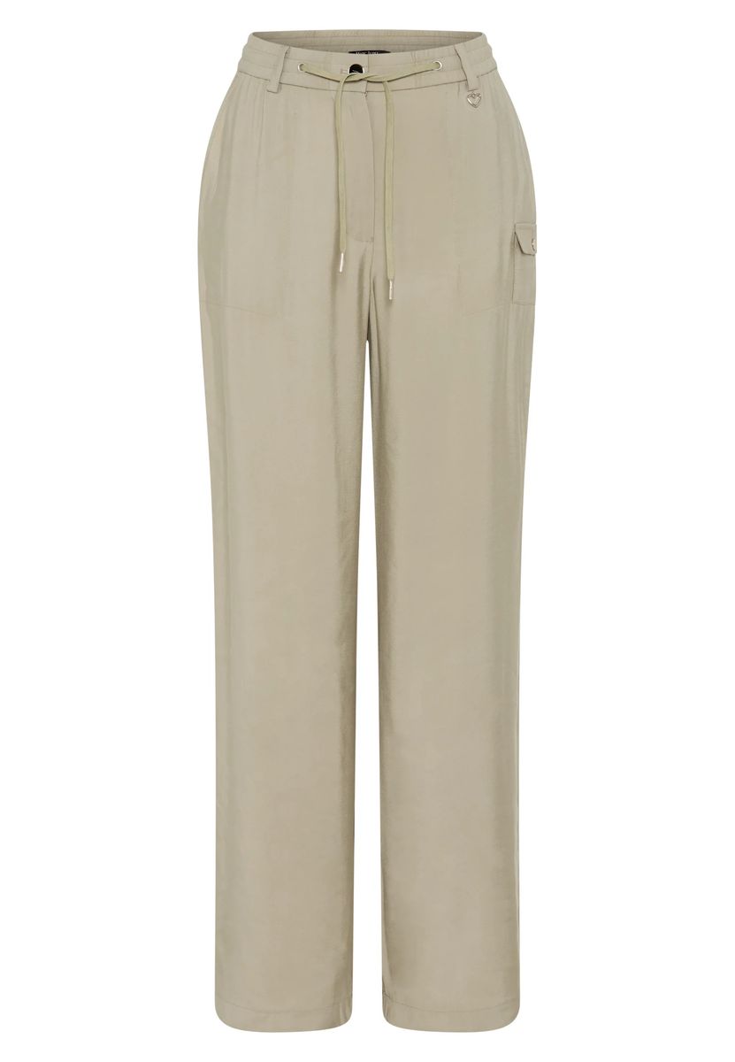 Fließende Shiny-Twill Cargohose