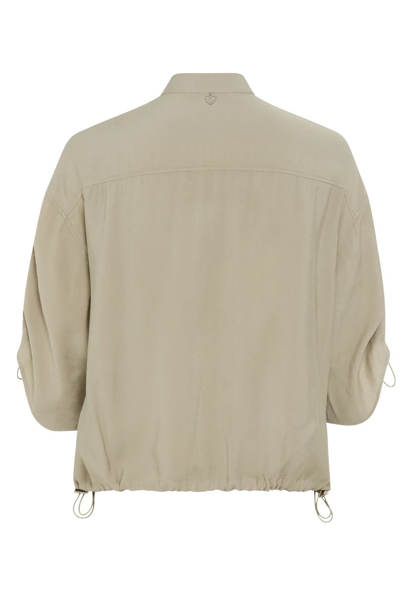 Utility-Hemdjacke aus glänzendem Twill