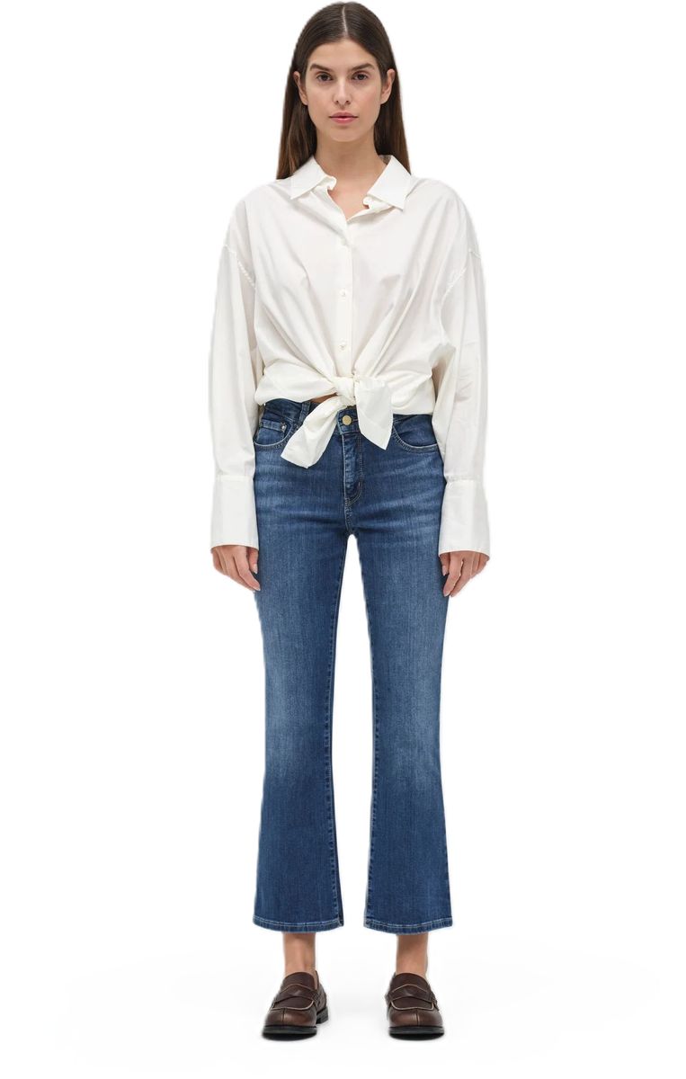 Damen Bootcut Jeans mit fünf Taschen