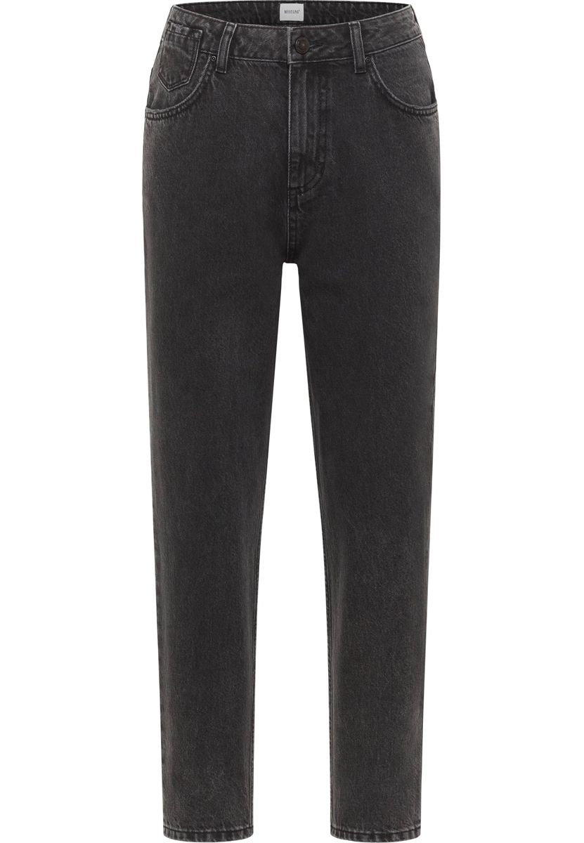 Hochtaillierte Jeans mit Tapered-Schnitt