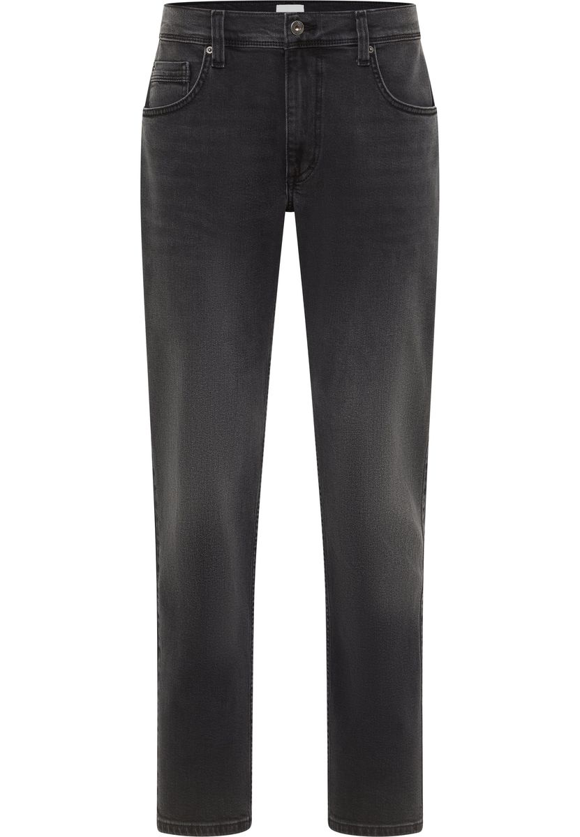 Straight-Leg-Jeans mit Used-Waschung