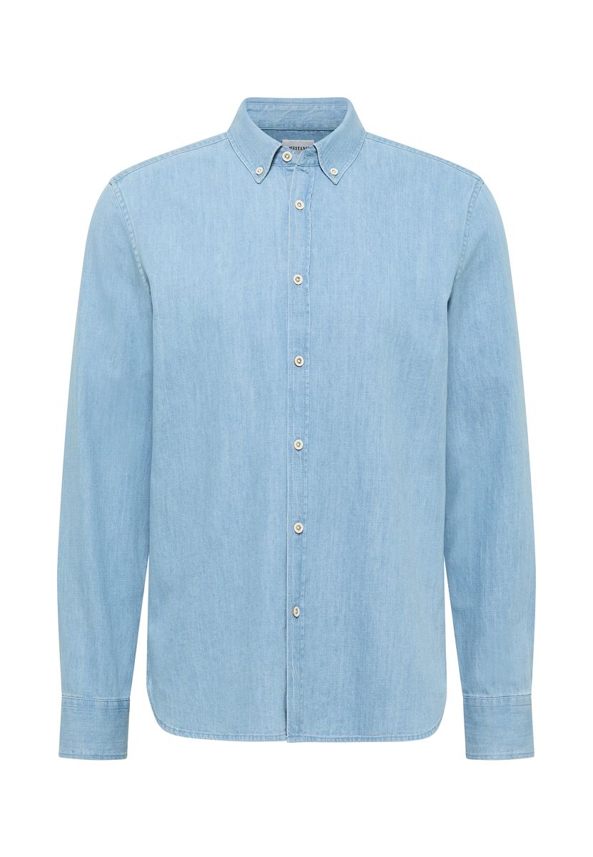 Klassisches Button-Down Jeanshemd