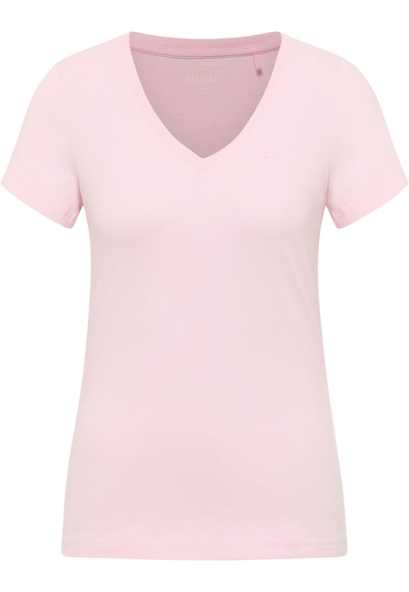 Tailliertes Shirt mit V-Ausschnitt