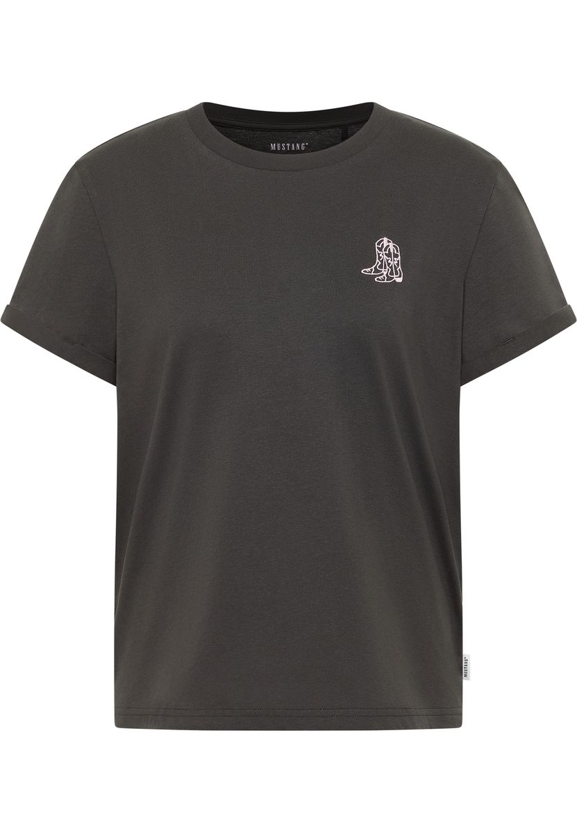 Grafik-T-Shirt mit Westernstiefeln