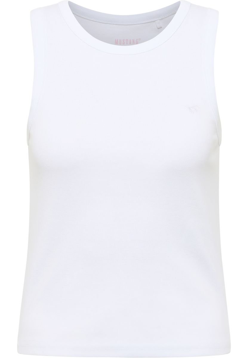 Geripptes Tanktop aus Bio-Baumwolle