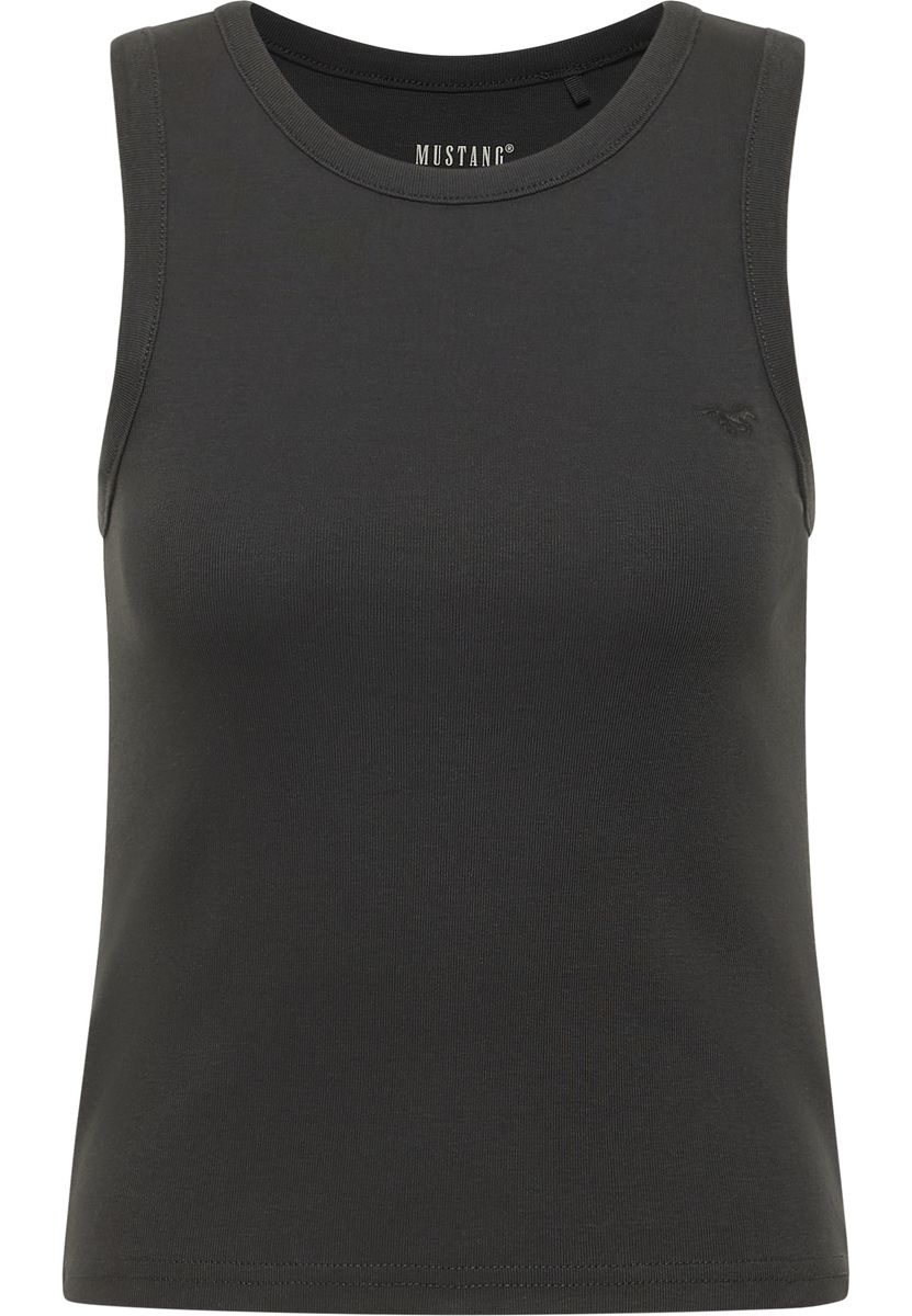 Essentials Ripp-Tanktop mit Rundhals