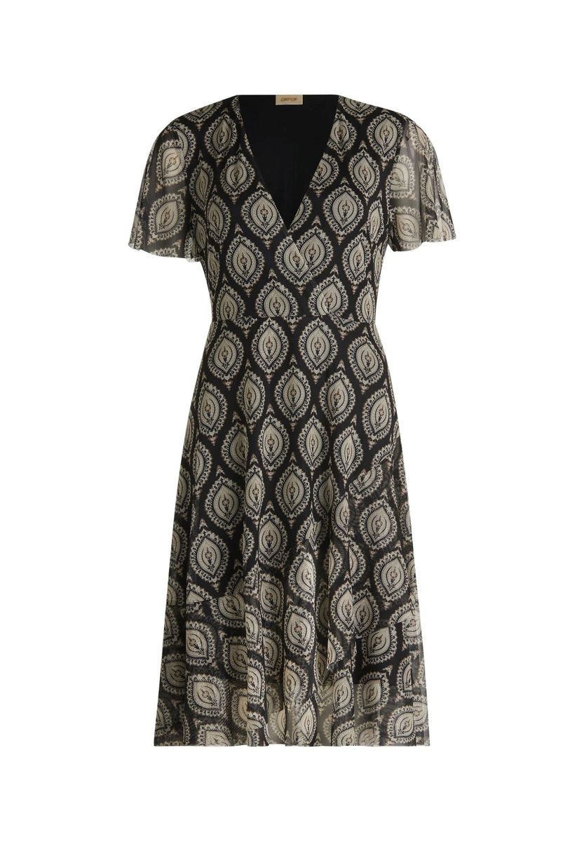 Elegantes Knielanges Kleid mit Muster